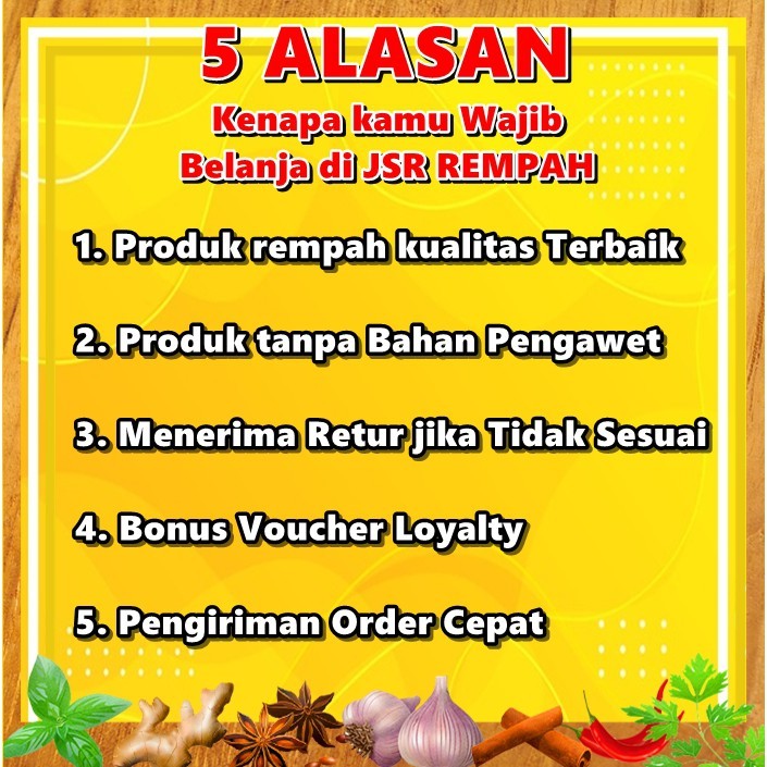 

PALA ASLI ISI 100 GRAM KUALITAS PREMIUM BUMBU DAPUR JSR REMPAH