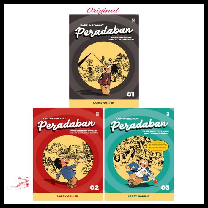 

Paket Kartun Riwayat Peradaban Jilid 1, 2 & 3 Larry Gonick