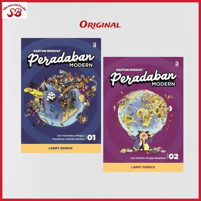 

TERLARIS! Paket Buku Kartun Riwayat Peradaban Modern Larry Gonick