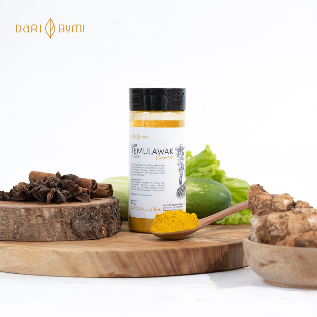 

Dari Bumi Temulawak Bubuk 60 Gr Premium Curcuma Powder