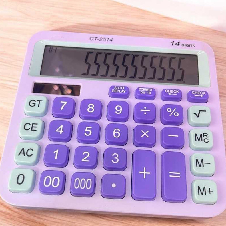 

Meriyah Storee - Kalkulator Tenaga Surya Dagang Warna Warni CT-2514 Kalkulator Aeatatic 2514