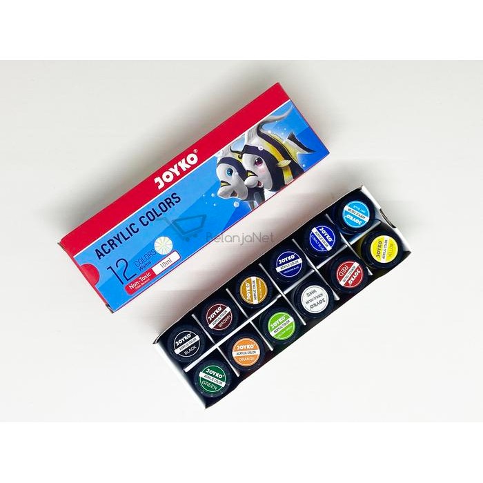 

Cat Akrilik Acrylic Color Joyko Acc-10Ml 12 Warna #Gratisongkir