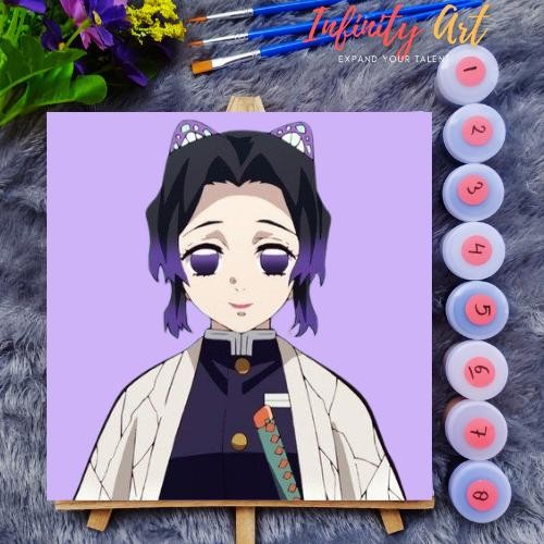 

Paint By Number [ Kimetsu No Yaiba Demon Slayer ] Giyu Hashira Paint By Number Anime 20X20 Cm Paint