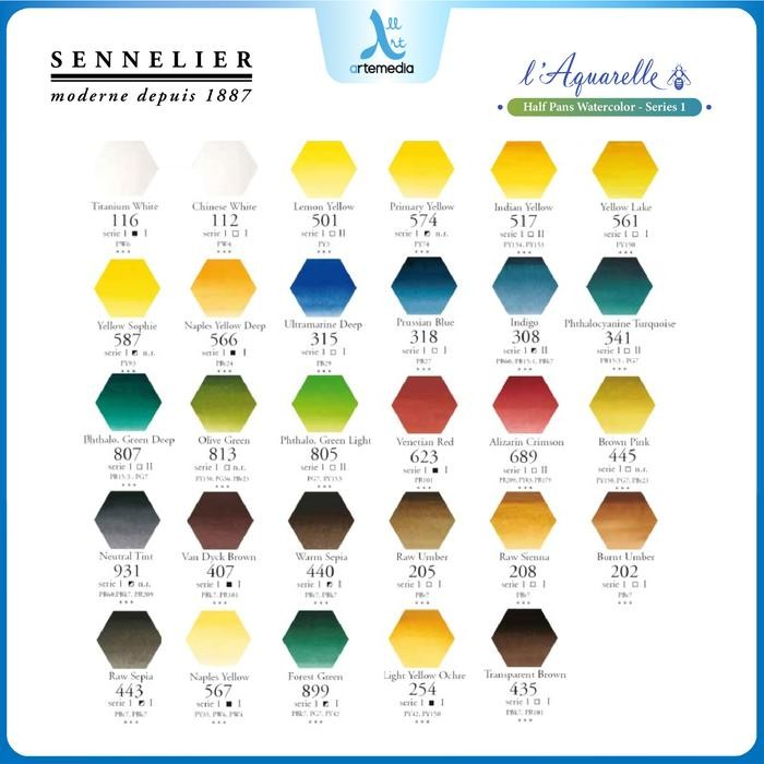 

Sennelier L Aquarelle Watercolor Half Pan Series 1 Cat Air - 01 #Gratisongkir
