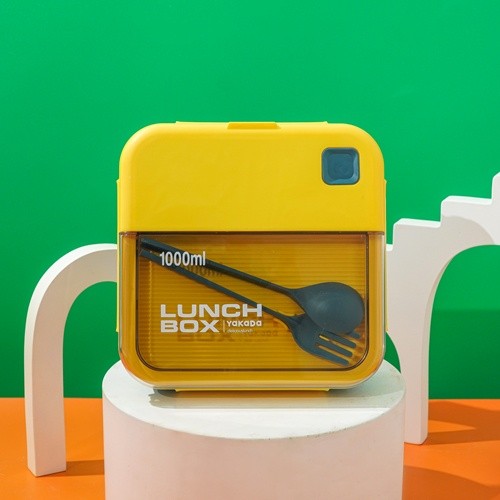 CaTalina Lunch Box 1000 ml Kotak Makan Plastik BPA Free Anti Tumpah