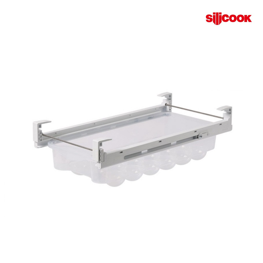 Silicook Egg Sliding Drawer (37*15*16 cm) - Tempat Telur 18 Pcs Egg Organizer