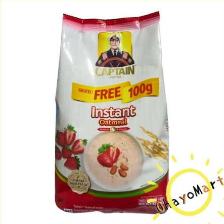 

Captain oat Merah - instant oatmeal 800g + FREE 100g