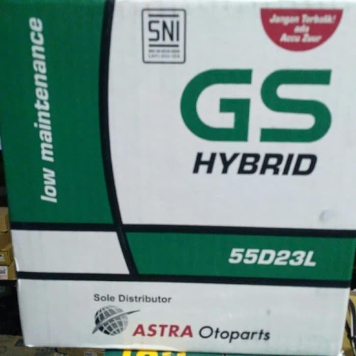 Aki Mobil / Battery Gs Astra Type Gs Hybrid 55D23L 12V 60Ah