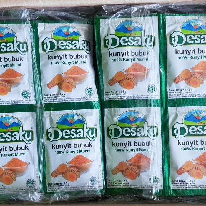 

Terlaris Kunyit Bubuk Desaku Per 6 Sachet