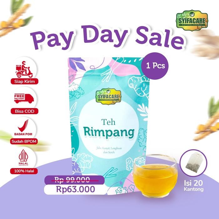

Terlaris [Bpom] [Jsr] Teh Rimpang Syifacare - Minuman Rempah Alami Jahe Kunyit Lengkuas Sereh -