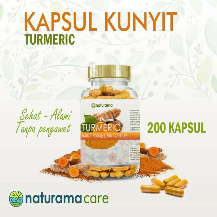 

Terlaris Kapsul Kunyit Organik 200 Kapsul Turmeric Curcumin