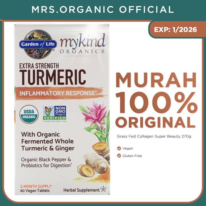 

Terlaris Garden Of Life Mykind Extra Strength Turmeric - Kunyit Anti Peradangan