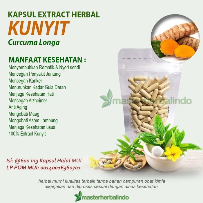 

Terlaris Kapsul Extract Kunyit Mengobati Maag Asam Lambung Stress Depresi