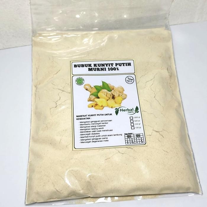 

Terlaris Bubuk Kunyit Putih Asli Kunir Putih Bubuk Kunyit Putih Murni Isi 250Gr