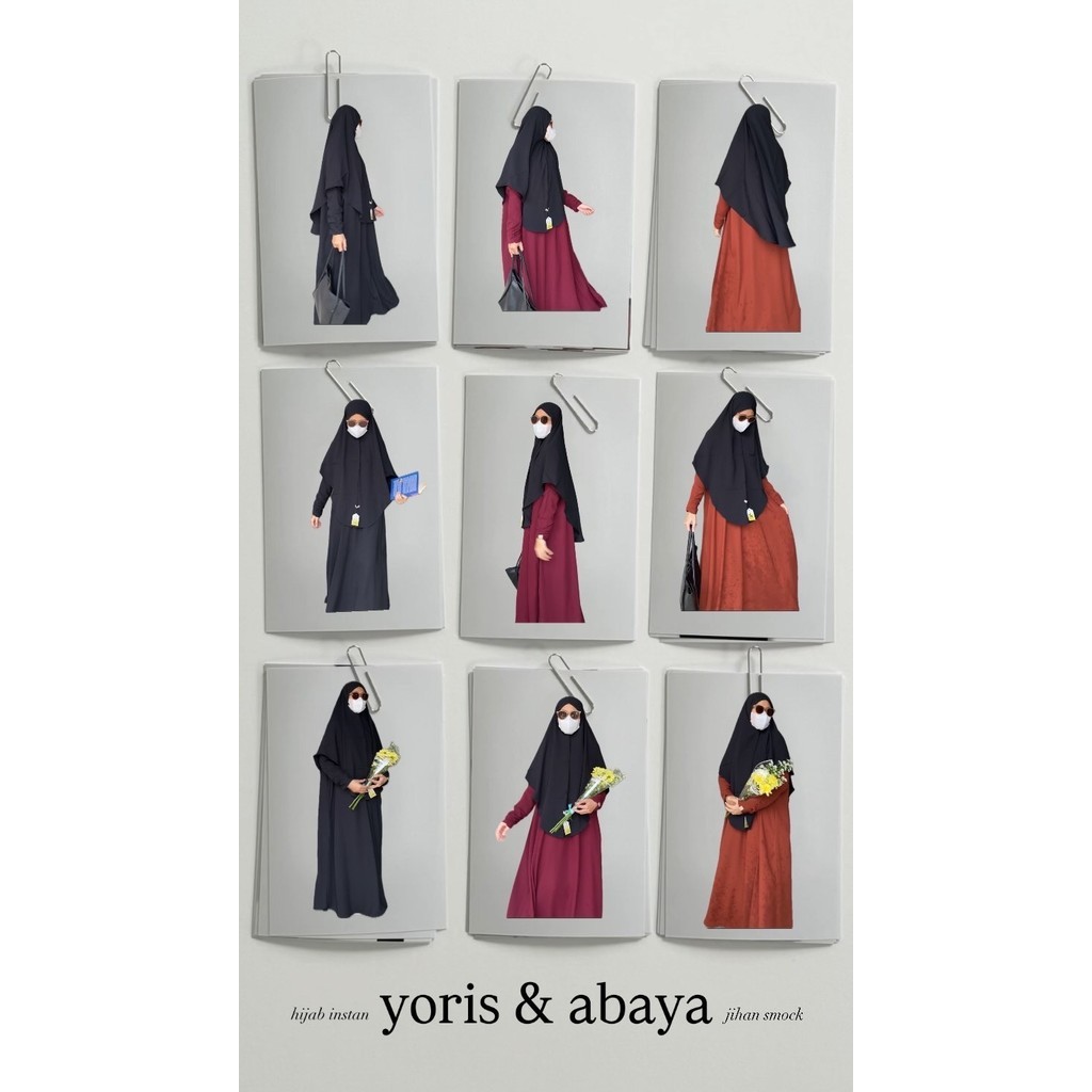 Pola Mewah Khimar Yoris Cutting U Hijab Syari Mahzhuuzh