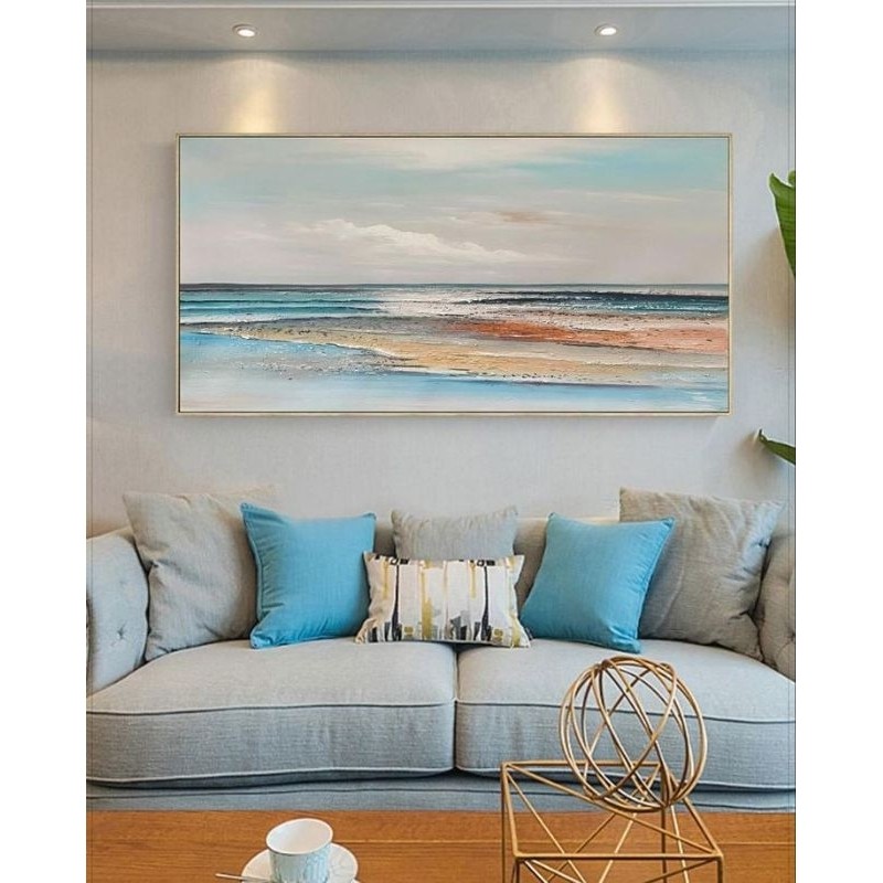 Lukisan Senja Dilaut Yang Indah Kanvas Akrilik