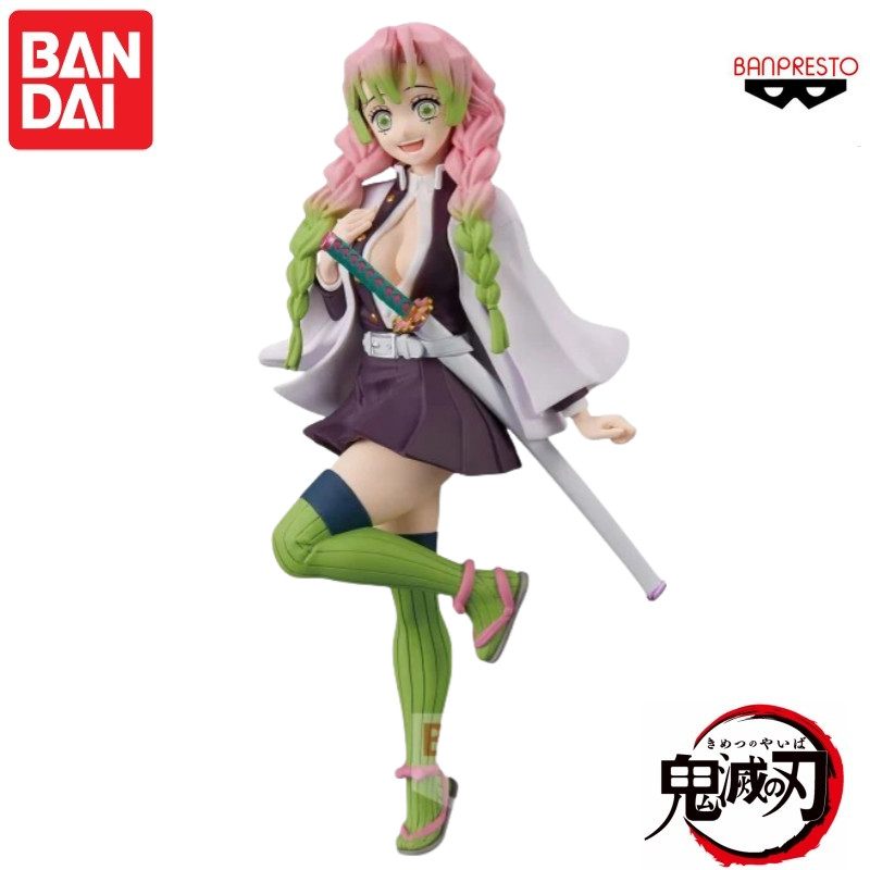 Bandai Original Banpresto Action Figure Demon Slayer Kanroji Mitsuri Anime Characters Model Doll