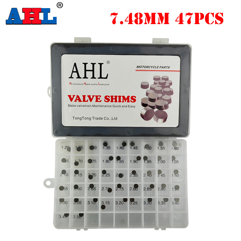 IMPORT 47PCS MOTORCYCLE PARTS ADJUSTABLE 7.48MM VALVE SHIM KIT FOR YAMAHA YZF-R1 WR250F YZF-R6