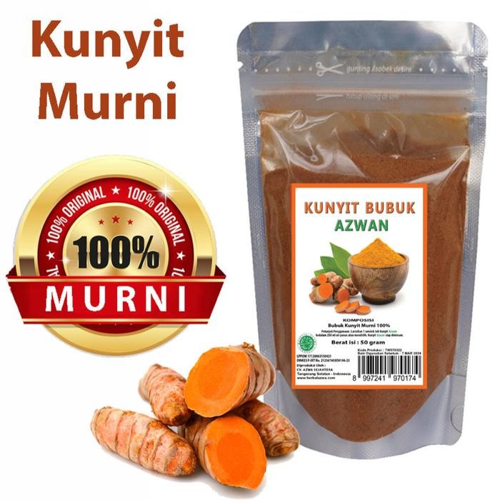 

Terlaris Kunyit Bubuk Murni Asli Original 100%
