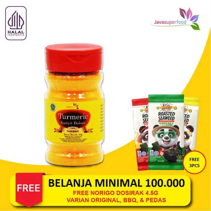 

Terlaris Bubuk Kunyit Botol 50 Gram