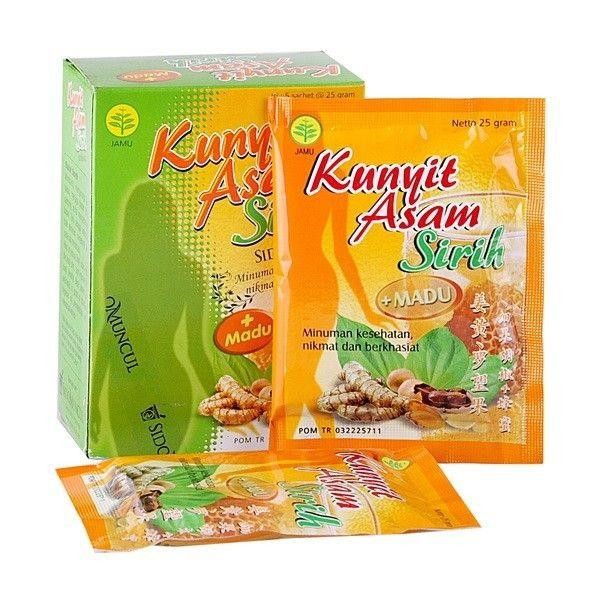 

Terlaris Minuman Bubuk Kunyit Asam Sirih Sidomuncul (1 Box 5 Sachet)