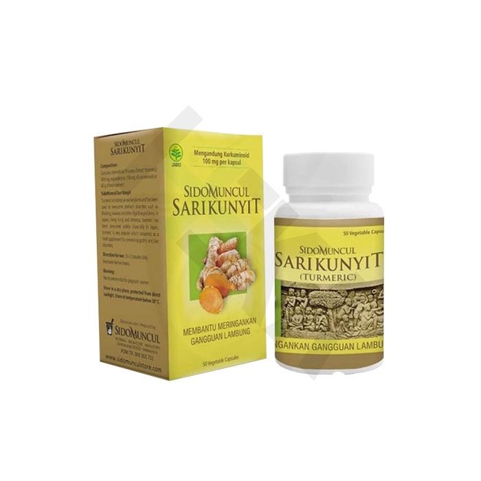 

Terlaris Sari Kunyit Sido Muncul Botol Kuning Isi 50 Kapsul - Herbal Lambung