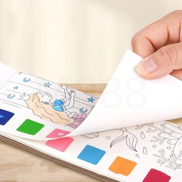 

set alat lukis anak isi 3 buku - M888