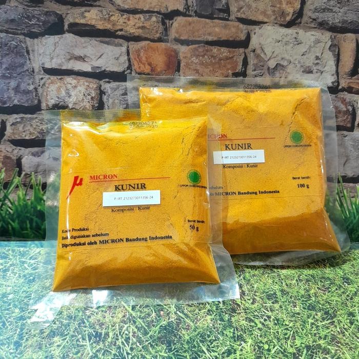 

Terlaris Bumbu Dasar Samara Micron - Rempah Kunir/Kunyit Bubuk- Turmeric Powder