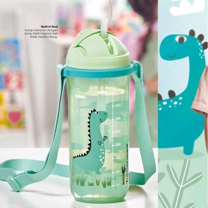 BEST SELLER Kiddos tumbler tupperware botol minum anak ada sedotan ada talinya