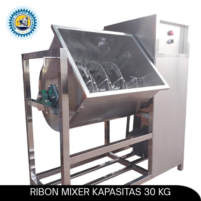 

Terlaris Mesin Ribon Mixer Pengaduk Tepung Kering 30Kg Full Stainless Food Grade