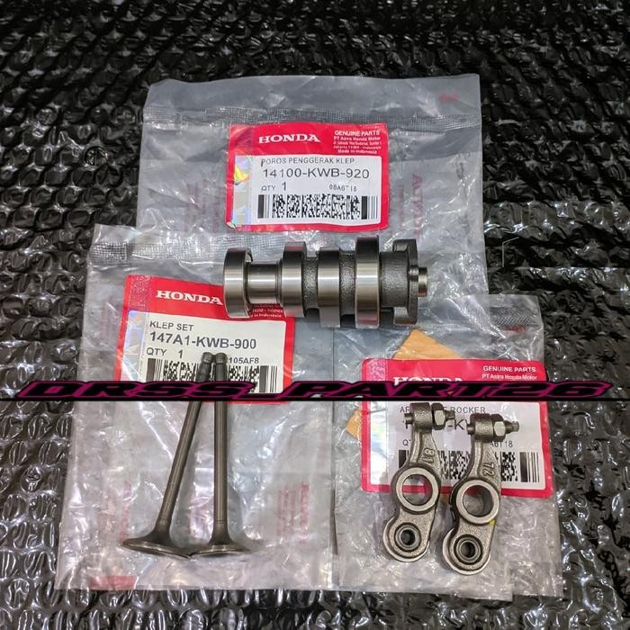 Paling Murah 3Item Noken As+Platuk Klep+Klep Set Kwb Honda Motor Blade 110/Revo Absolut/Revo Fit