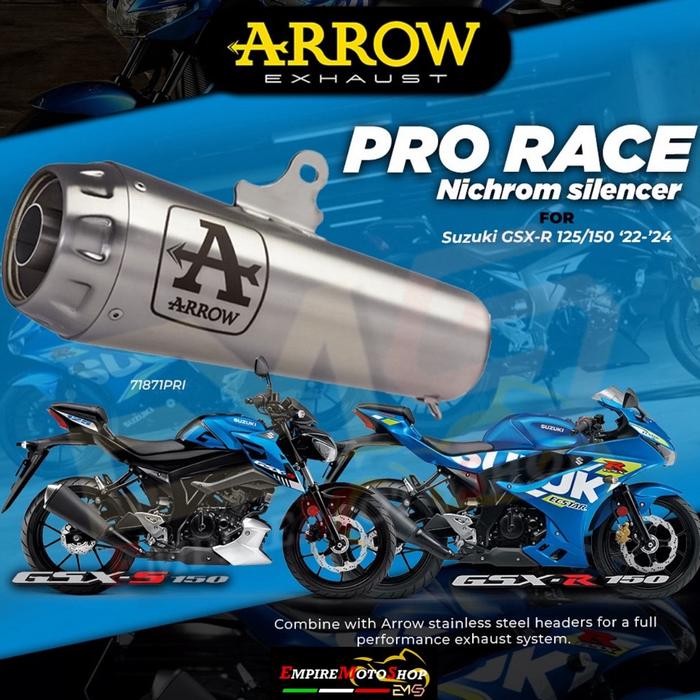 Knalpot Arrow Ro R GSX 150 GSX150 Pror Nichrom Fullsystem