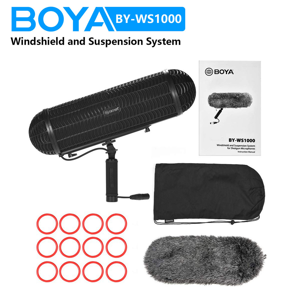 BOYA BY-WS1000 Microphones Blimp Windshield Suspension System for