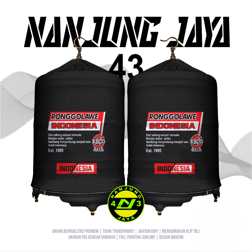 KERODONG FULL PRINTING SANGKAR MURAI - RONGGOLAWE INDONESIA