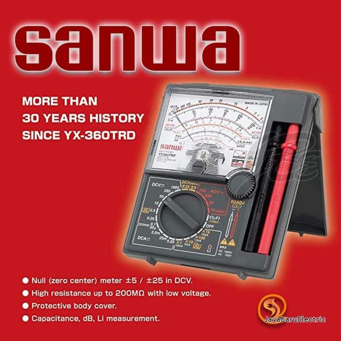 Terbagus Analog Multitester Multitester Sanwa Yx360Trf Original