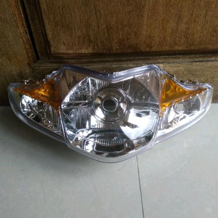 Berkahsspeed Batok Kepala Depan Belakang Revo Absolut Motor Honda Dengan Lampu - Mesin, Sepeda