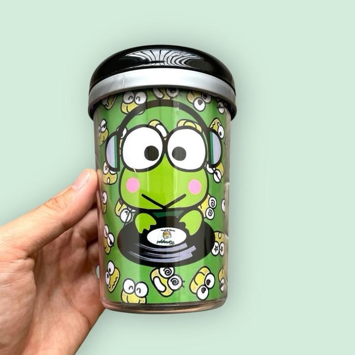 ID TUMBLER KEROPPI KEROPI GELAS GAGANG BOTOL MINUM SOUVENIR KADO HAMPERS ULTAH