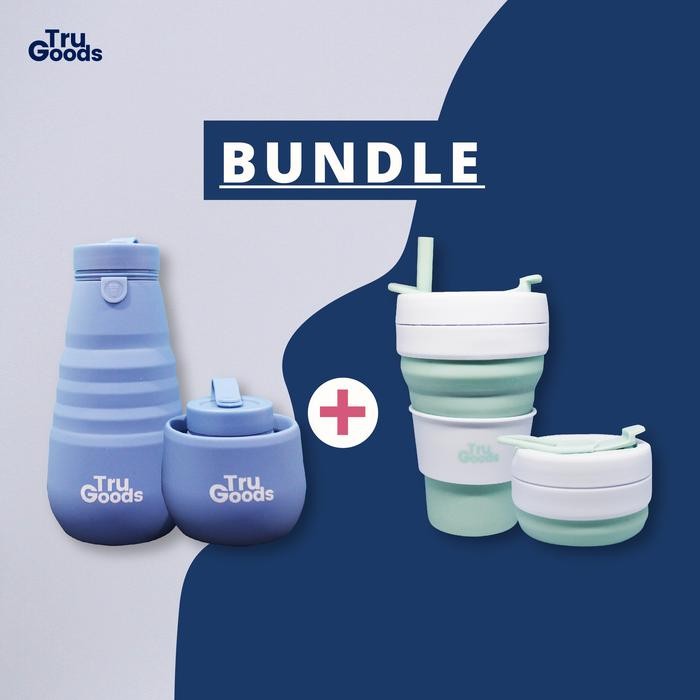 Foldable Cup Foldable Bottle Tru Goods Bundle - 2 PCS