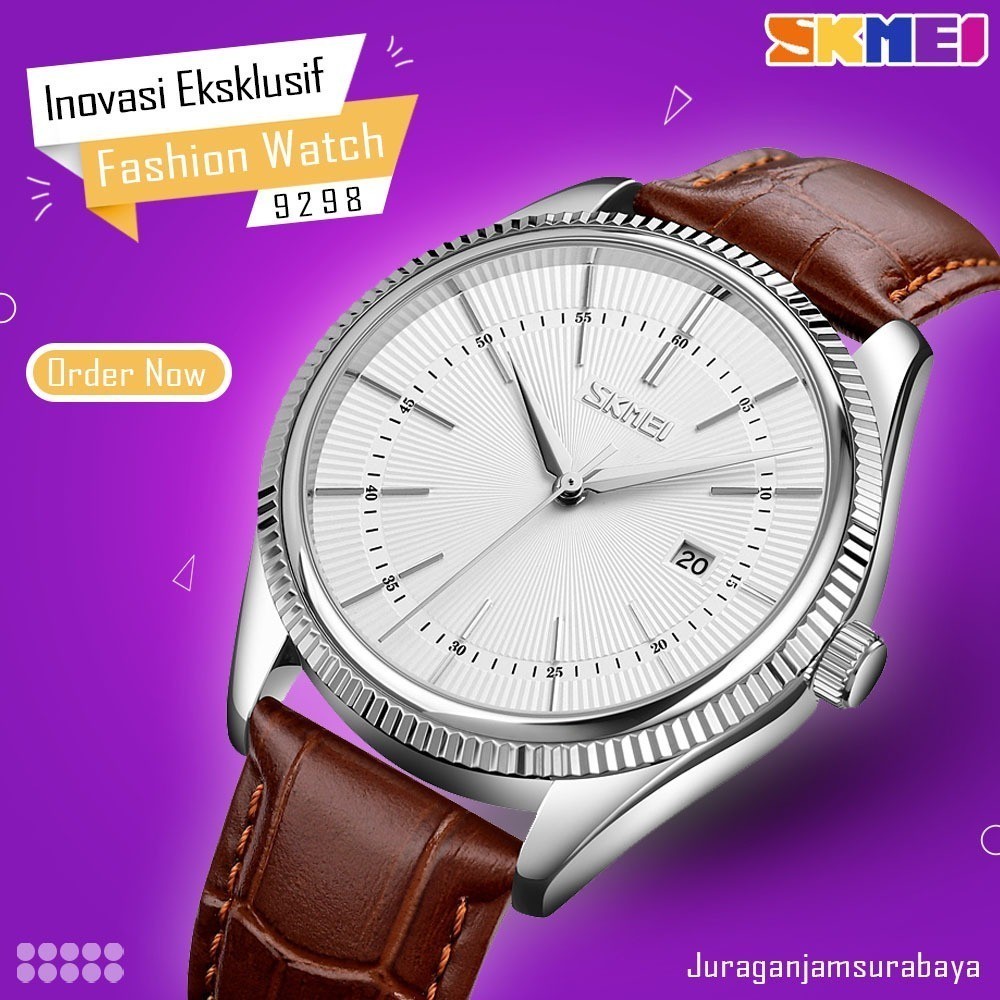 Momento Shop | Jam Tangan Pria SKMEI 9298 Kasual Vintage Original