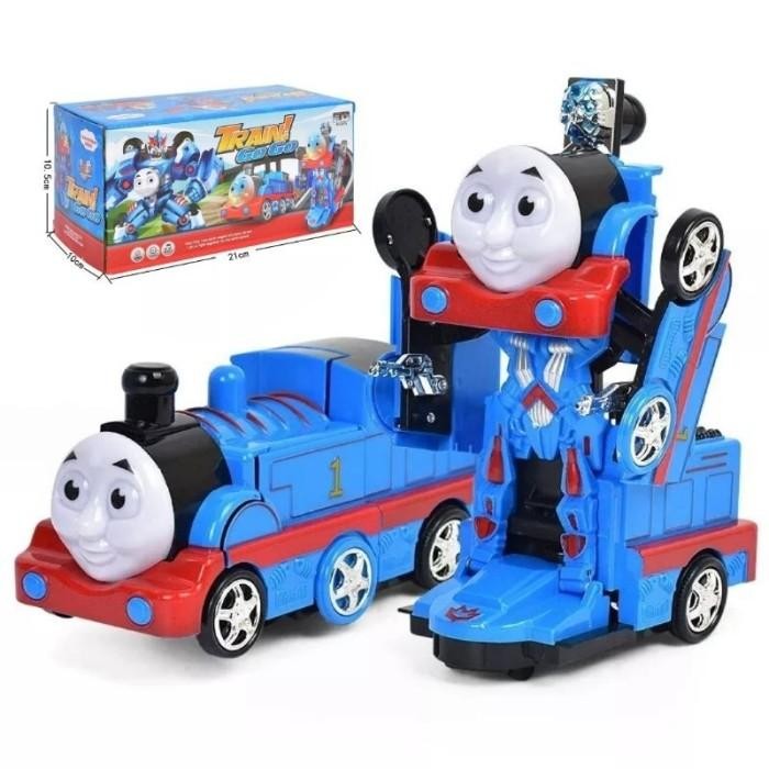Mainan Anak Train GoGo Transform Robot Kereta Thomas & Friends Deformation Baterai