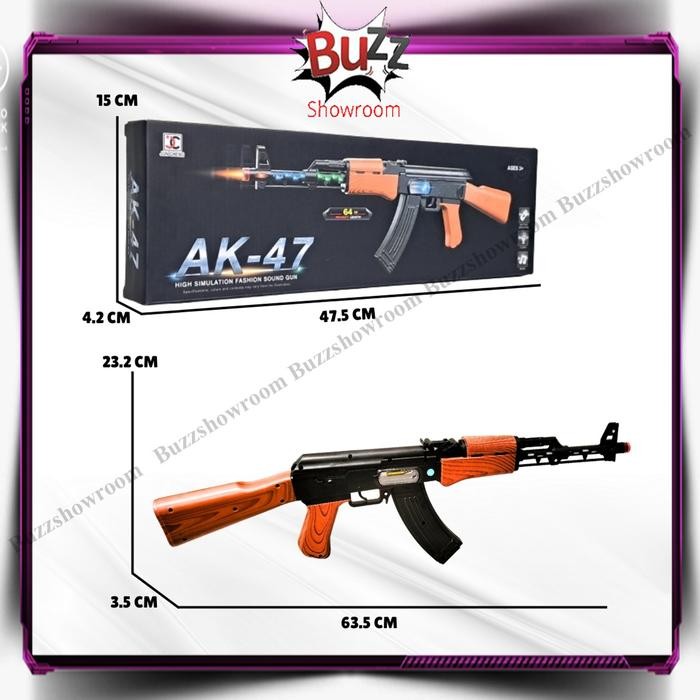 Tembakan Anak Sniper AK47 Mainan Pistol Senjata Infrared AK 47