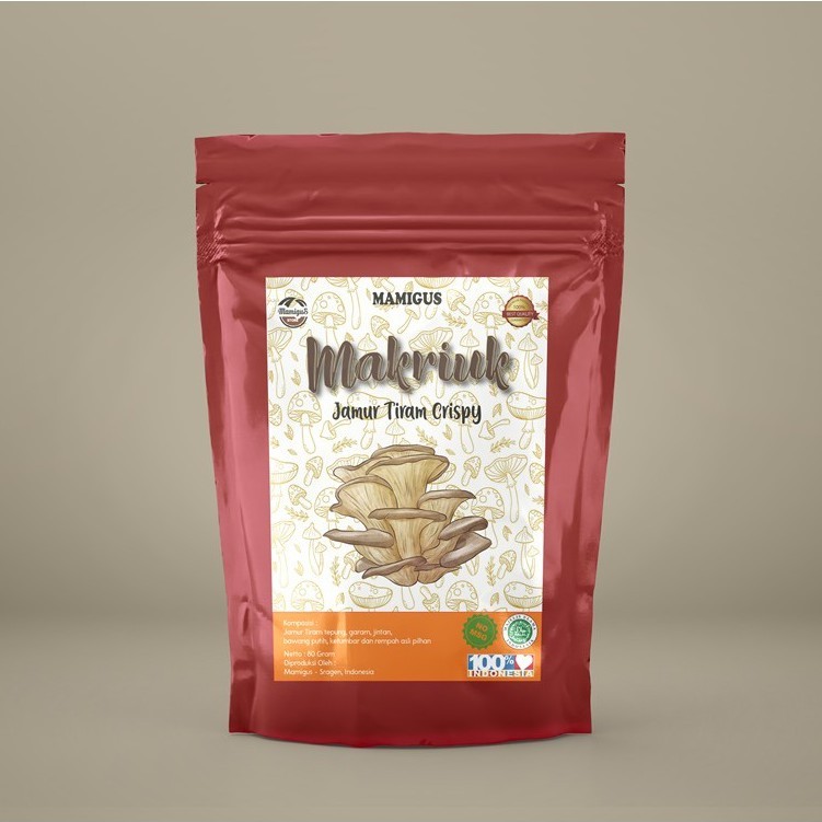 

TERMURAH!! Keripik JAMUR TIRAM CRISPY Mamigus Original Non MSG