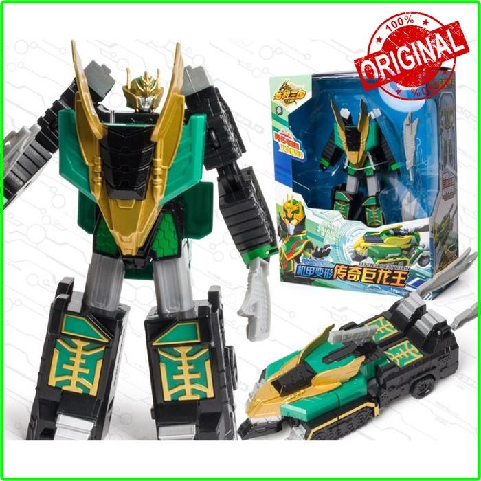 KING DRAGON Mainan Robot Naga Legend Hero Ganwu Hijau Bs Berubah bentu