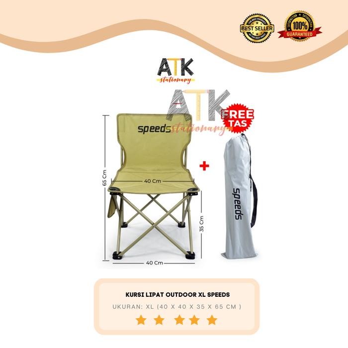 

Kursi Lipat outdoor portable Kursi Camping Bangku Gunung Speeds XL atk