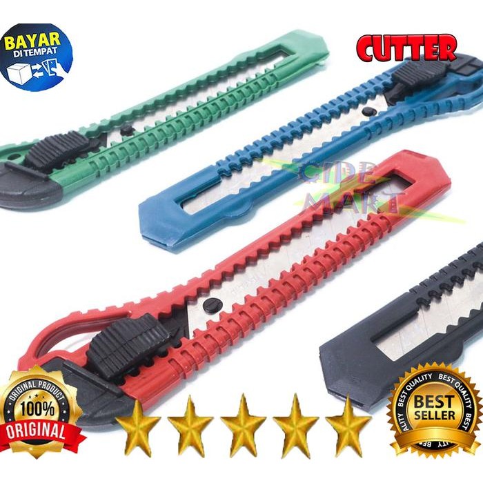

Pisau Cutter Piso Cutter cuter kater Besar Pemotong Kertas Dus ATK