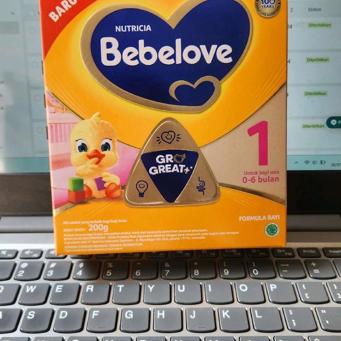 Bebelove 1 800Gr - Bundling 200Gram X 4 Kotak Susu Bayi Bubuk Nutrisi Lengkap Untuk Bayi - Baby