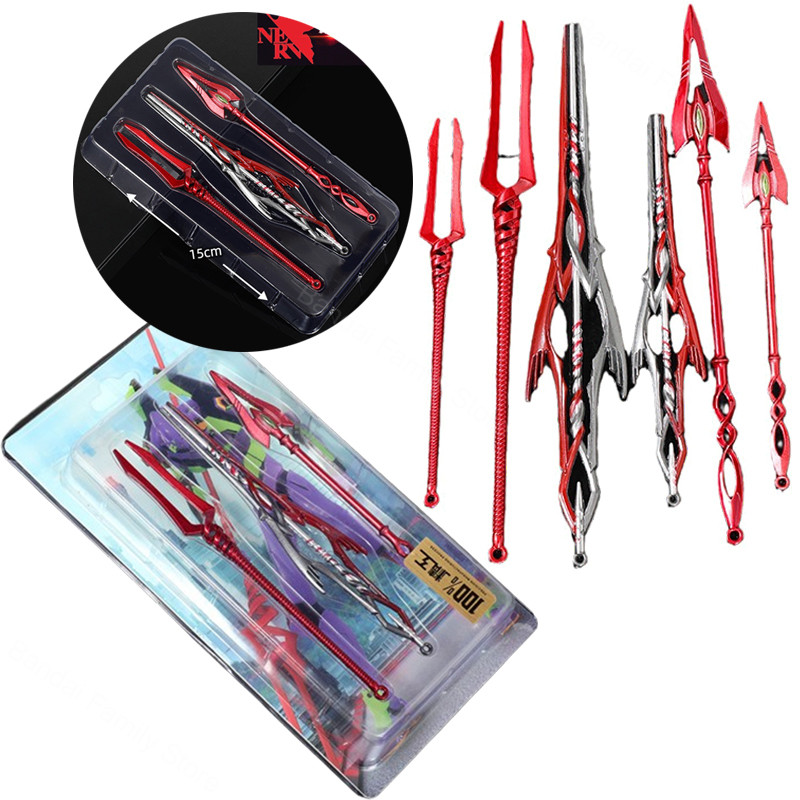 Evangelion Spear Of Longinus Weapons Figure Model Toy Set Anime Alloy Peripherals Collect Toy Models