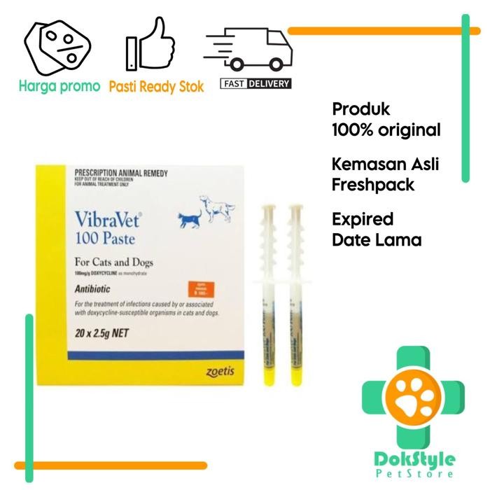 Vivet obat antibiotik doxy pasta kucing anjing