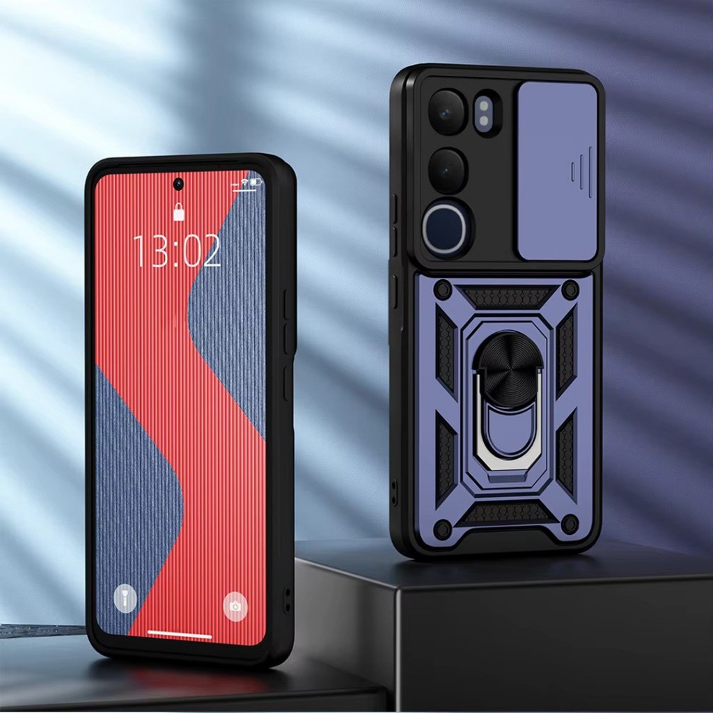 Hard Case Vivo V40 Lite Y19S Armor Defence Slide Cover