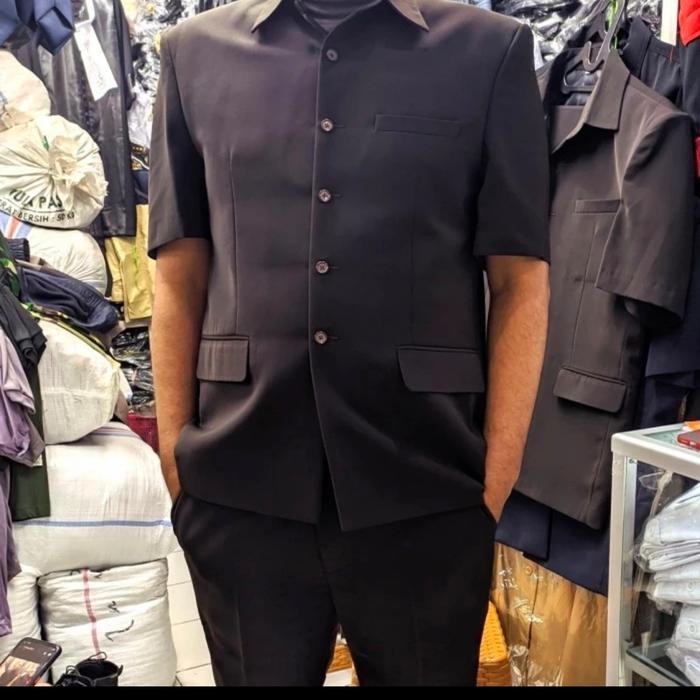 PROMO setelan baju safari jas psh terbaru Pemda PNS kantor coklat pria